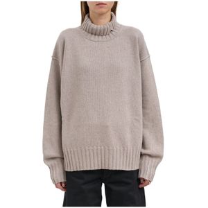 Isabel Benenato, Dames, Truien, Grijs, Maat: S Wol,