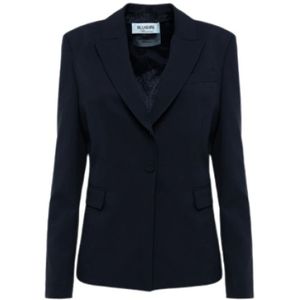 Blugirl, Dames, Jassen, Blauw, Maat: XS Leer,