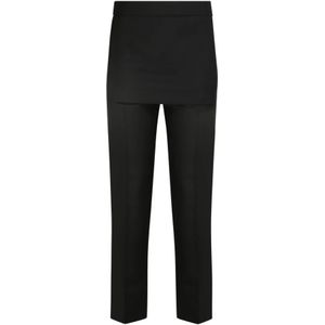 Givenchy, Dames, Broeken, Zwart, Maat: 2XS Wol,