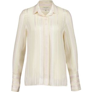 Zeus+Dione, Dames, Blouses & Shirts, Beige, Maat: XS Zijde,
