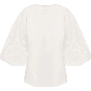 Zimmermann, Dames, Blouses & Shirts, Beige, Maat: XS Zijde,