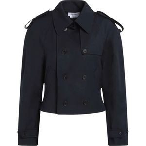 Alexander McQueen, Dames, Jassen, Blauw, Maat: XS Wol,