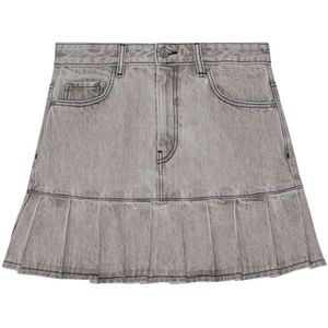 Ganni, Dames, Rokken, Grijs, Maat: L Denim,