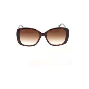 Gucci Iconische zonnebril , Brown , Dames , Maat: 56 MM