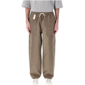 Comme des Garçons, Heren, Broeken, Grijs, Maat: M Linnen,