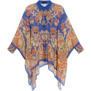 Etro, Dames, Blouses & Shirts, Blauw, Maat: XS