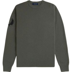 Fred Perry, Heren, Truien, Groen, Maat: M Katoen,