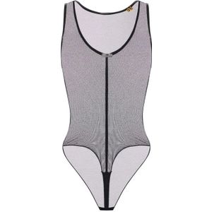 Elisabetta Franchi, Dames, Tops, Zwart, Maat: XS Vinyl,