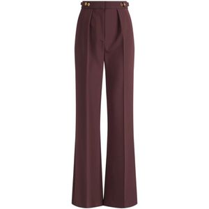 Elisabetta Franchi, Dames, Broeken, Rood, Maat: M