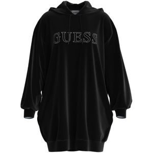 Guess, Dames, Sweatshirts & Hoodies, Zwart, Maat: S