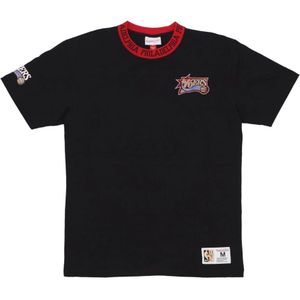 Mitchell & Ness, Heren, Tops, Zwart, Maat: S Katoen,