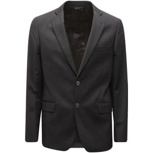 Romeo Gigli, Heren, Jassen, Zwart, Maat: M Wol,