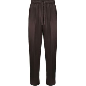 Dolce & Gabbana, Heren, Broeken, Bruin, Maat: L Zijde,