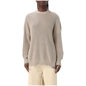 Aniye By, Dames, Truien, Beige, Maat: M Katoen,