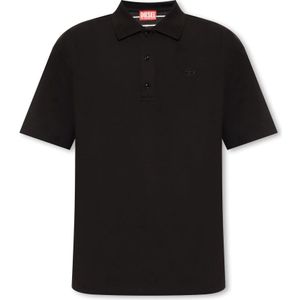 Diesel, Heren, Tops, Zwart, Maat: L Katoen,