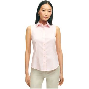 Brooks Brothers, Dames, Blouses & Shirts, Roze, Maat: 3XS Katoen,