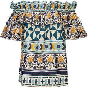 La DoubleJ, Dames, Blouses & Shirts, Veelkleurig, Maat: S Katoen,
