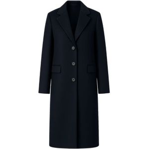Liu Jo, Dames, Mantels, Blauw, Maat: 2XS Wol,
