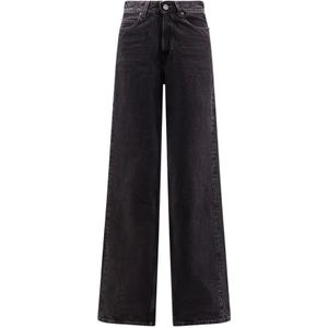 Saint Laurent, Dames, Jeans, Zwart, Maat: W30 Katoen,