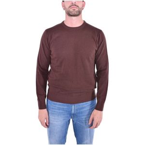 MC2 Saint Barth - Regent - Gebreide Trui - Bruin - Merinowol/Kasjmier Mix