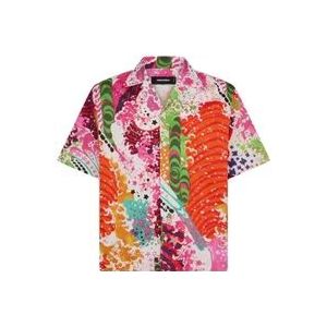 Dsquared2 Short Sleeve Hemden , Multicolor , Heren , Maat: M