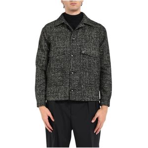 Tagliatore, Heren, Jassen, Zwart, Maat: M Wol,