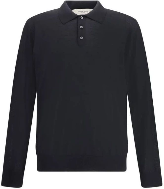 Golden Goose, Heren, Tops, Zwart, Maat: L Wol,