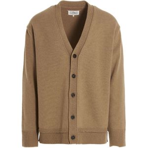 Maison Margiela, Heren, Truien, Beige, Maat: L Katoen,