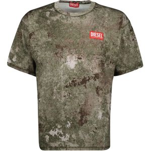Diesel, Heren, Tops, Groen, Maat: M Katoen,