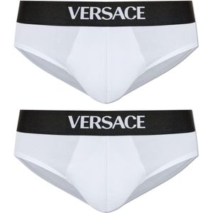 Versace, Heren, Ondergoed, Wit, Maat: S Katoen,