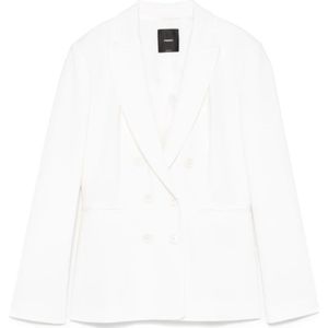 Pinko, Dames, Jassen, Wit, Maat: XS Leer,