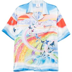 Casablanca, Heren, Overhemden, Veelkleurig, Maat: L Zijde,