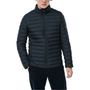 Ecoalf, Heren, Jassen, Blauw, Maat: S Leer,