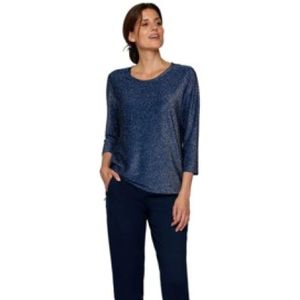 Rabe, Dames, Tops, Blauw, Maat: 2XL