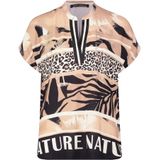 Betty Barclay - Lange Blouse - Beige - Dierenprint