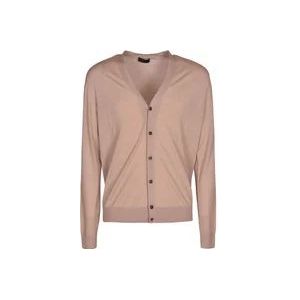 Prada Beige Cardigan - Gezellig en Stijlvol , Pink , Dames , Maat: 3XL