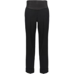 Gucci, Dames, Broeken, Zwart, Maat: XS