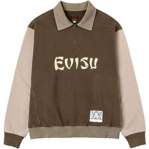 Evisu, Heren, Sweatshirts & Hoodies, Groen, Maat: S Katoen,