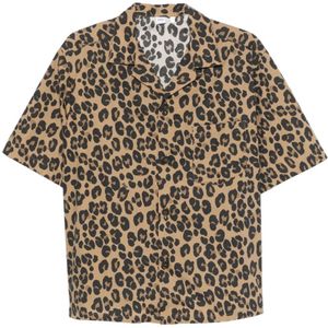 Aspesi, Heren, Overhemden, Bruin, Maat: XL Katoen,