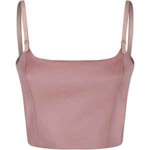 Max Mara, Dames, Tops, Roze, Maat: 2XS Wol,