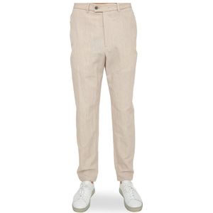 Emporio Armani, Heren, Broeken, Beige, Maat: M Viscose,