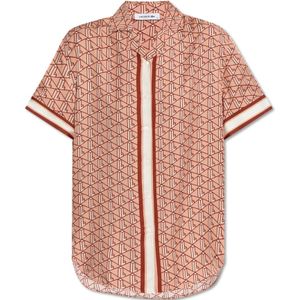 Lacoste, Dames, Blouses & Shirts, Roze, Maat: M Viscose,