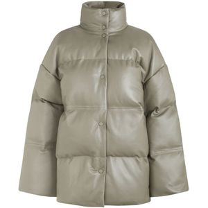 Samsøe Samsøe, Dames, Jassen, Grijs, Maat: XS Leer,