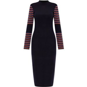 PS By Paul Smith, Dames, Jurken, Blauw, Maat: L Wol,