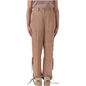 Pinko, Dames, Broeken, Bruin, Maat: S