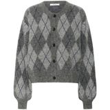 Gestuz - Gzsasi Cardigan Strik - Grijs - Dames - Nylon