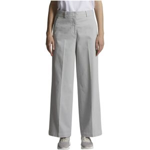Peserico, Dames, Broeken, Grijs, Maat: S