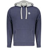 North Sails - Hooded Sweatshirt - Blauw - Katoen - Lange Mouwen