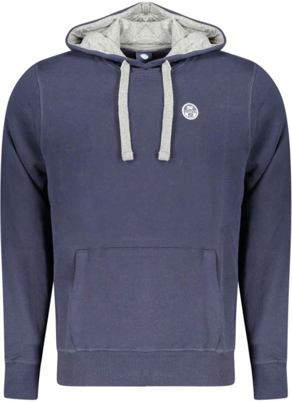 North Sails - Hooded Sweatshirt - Blauw - Katoen - Lange Mouwen