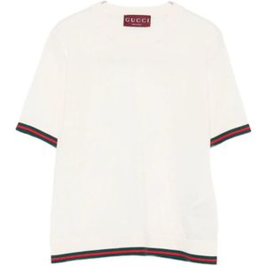 Gucci, Dames, Tops, Wit, Maat: S Kasjmier,